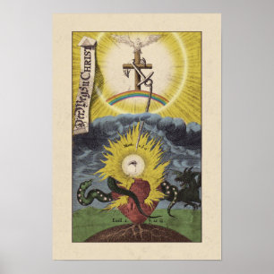 Póster "La manera al poster de Cristo" Jacob Bohme