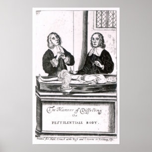 Póster La manera de diseccionar el cuerpo pestilencial