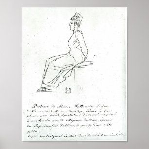 Póster La manera de Marie-Antonieta a su ejecución