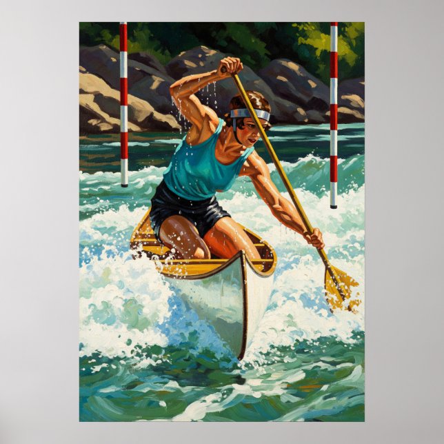 Póster LA MANEUVER DU CANOČ (La maniobra de la canoa) (Frente)