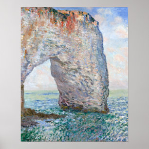 Póster La Manneporte cerca de Etretat por Claude Monet