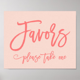 Póster La mano de la moda a la boda favorece el coral de 