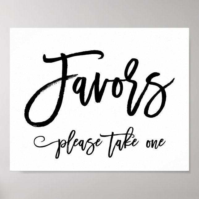 Póster La mano de la moda, la boda con letras, favorece e (Frente)