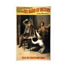 La mano del Poster del Teatro Destiny Vintage