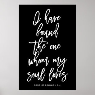 Póster La mano elegante me puso letras ha encontrado el