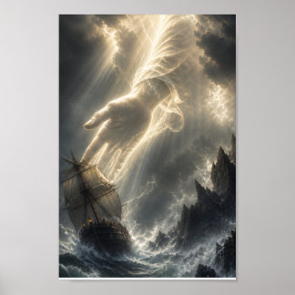 Póster La mano guiadora de Dios - En mares embravecidos