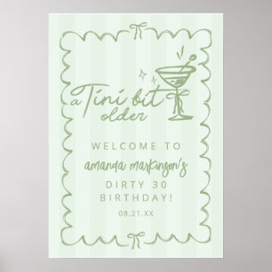 Póster La Mano Verde Trajo Una Bienvenida De Cumpleaños U
