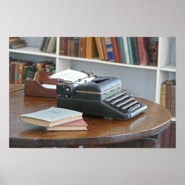 Póster La máquina de escribir de Ernest Hemingway, Key We (Frente)