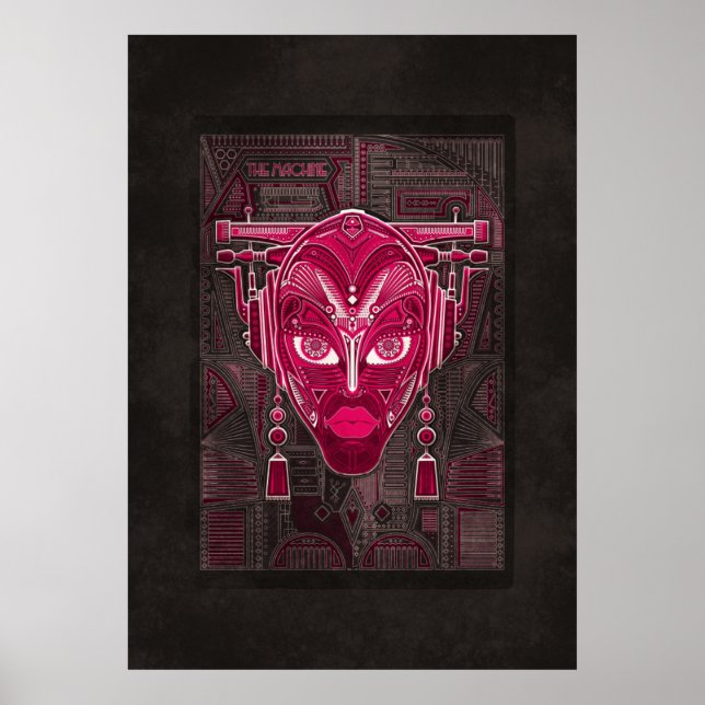 Póster La máquina: Novia del Pinbot Pinball (Frente)