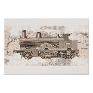Póster La maravillosa era de la locomoción a vapor
