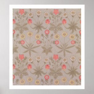 Póster La "margarita", el primer papel pintado diseñó por