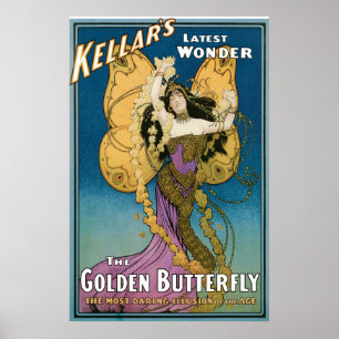 Póster La mariposa dorada de Kellar