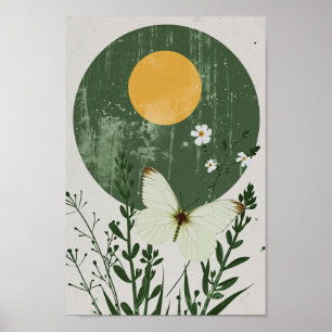 Póster La mariposa en los bosques