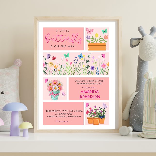 Póster La mariposa pequeña está de camino a su rosa capri (Subido por el creador)