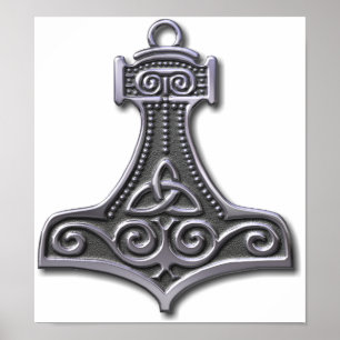 Póster La Martillo-plata del Thor