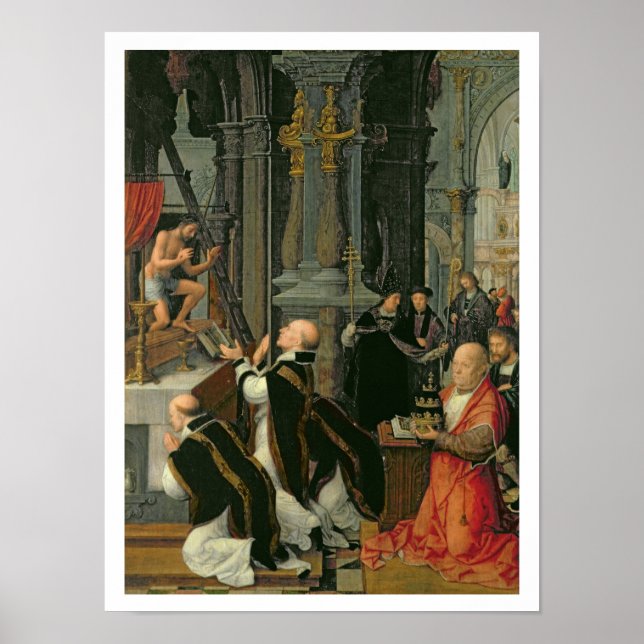 Póster La masa de San Gregorio (aceite sobre lienzo) (Frente)