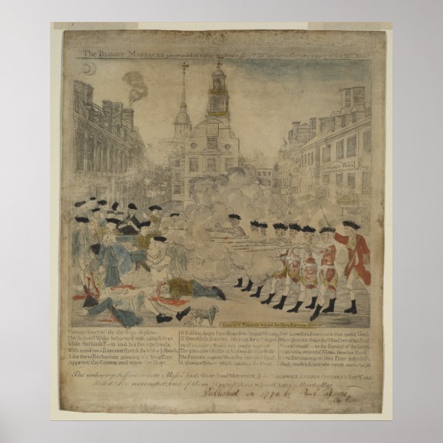 Póster La masacre de Boston (Frente)