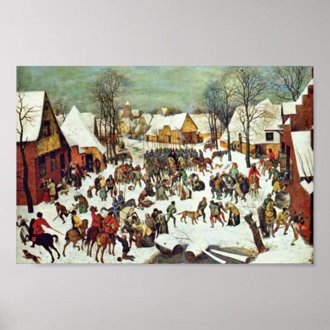 Póster La Masacre De Los Inocentes, Por Bruegel D. Ä. P (Frente)