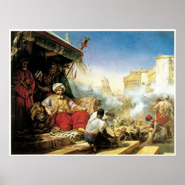 Póster La masacre de los Mamelukes en la ciudadela (Frente)