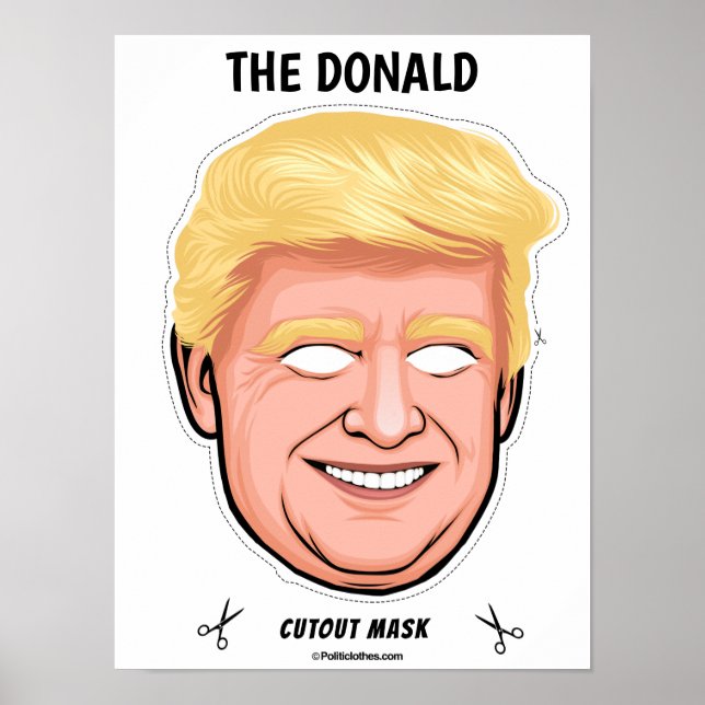 Póster La máscara de Halloween de Donald (Frente)