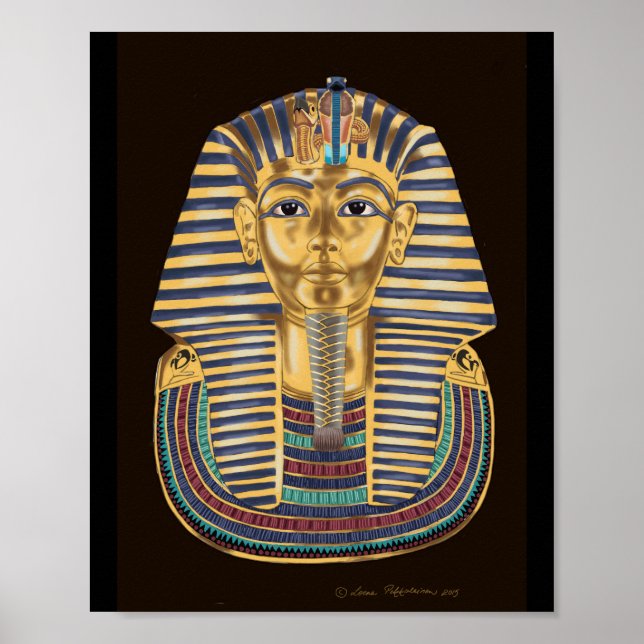 Póster La máscara de oro de Tutankhamon (Frente)