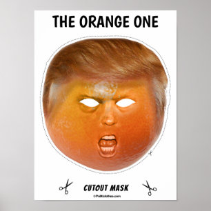 Póster La máscara Naranja de Halloween