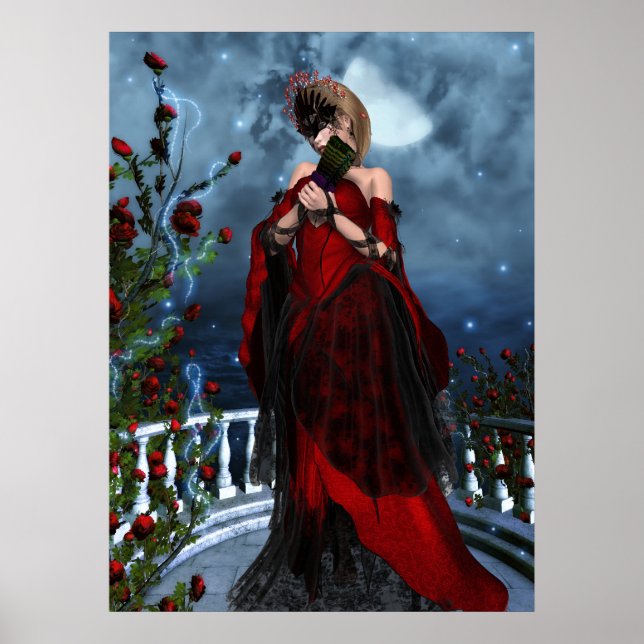 Póster La mascarada Rosa (Frente)