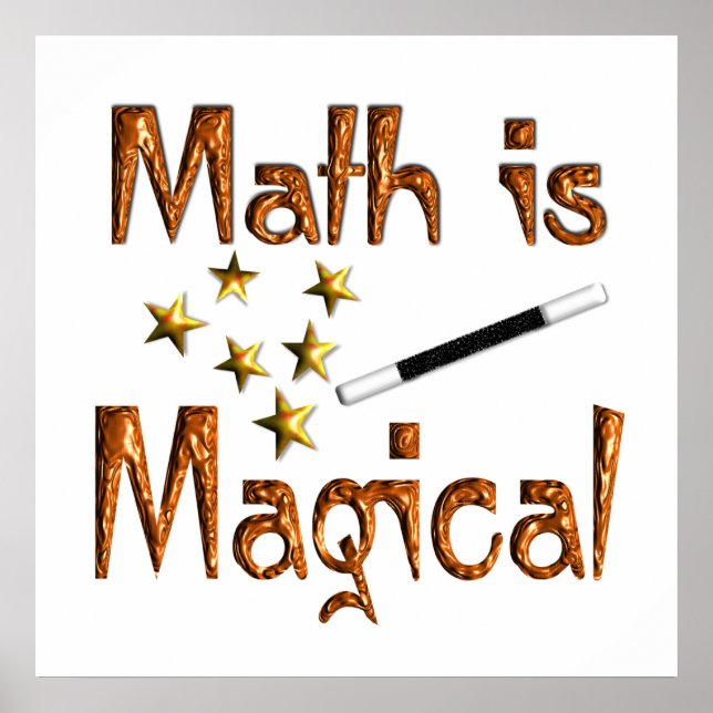 Póster La matemática es un Poster mágico (Frente)