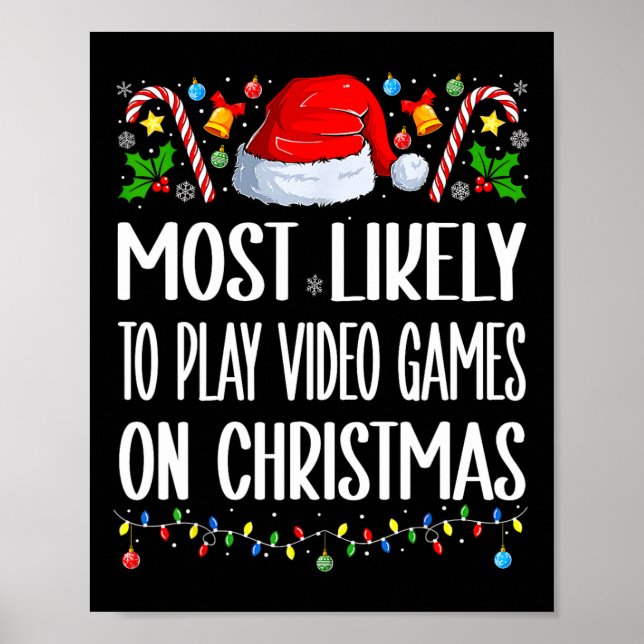 Póster La Mayoría De Las Probabilidades De Jugar Videojue (Frente)