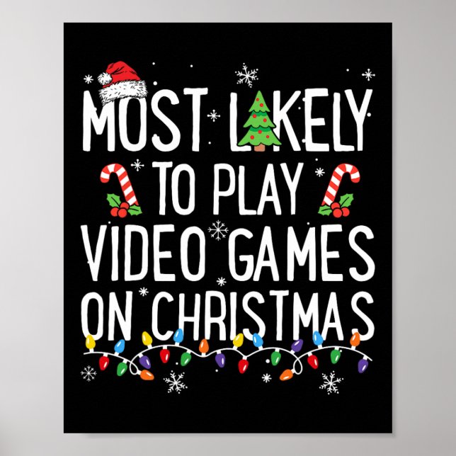 Póster La Mayoría De Las Probabilidades De Jugar Videojue (Frente)