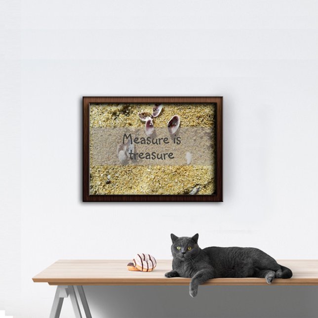Póster La medida es la sabiduría del tesoro diciendo post (Subido por el creador)