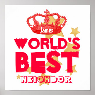 Póster La mejor corona real blanca y roja del mundo