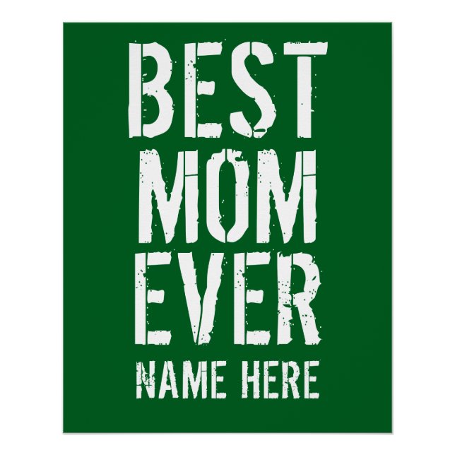 PÓSTER LA MEJOR MAMÁ DE TODAS PERSONALIZA  (Anverso)
