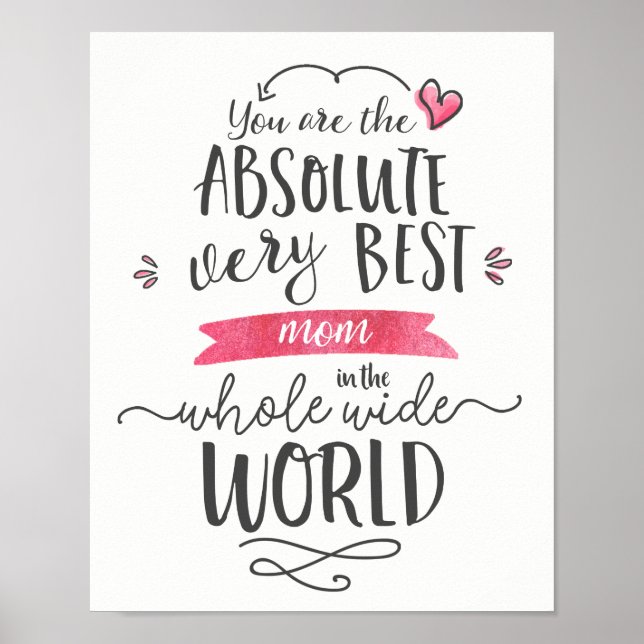 Póster La mejor mamá del mundo entero (Frente)