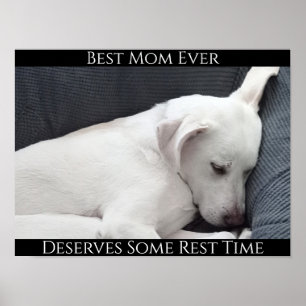 Póster La Mejor Mamá del Mundo Merece un Tiempo de Descan