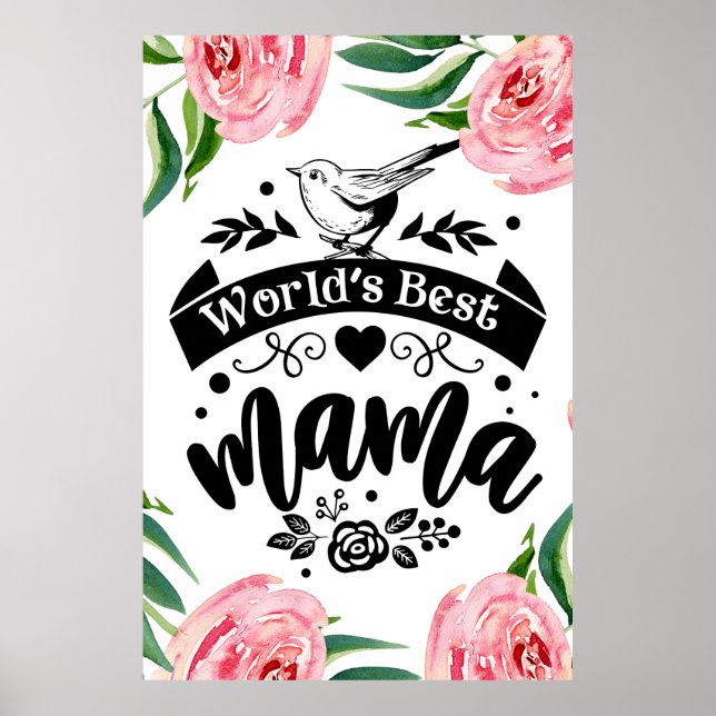 Póster La mejor mamá poster del mundo (Frente)