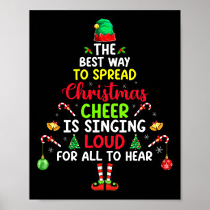 Póster La Mejor Manera De Difundir Alegría De Los Navidad