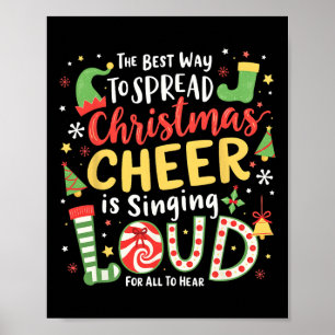 Póster La Mejor Manera De Difundir Alegría De Los Navidad