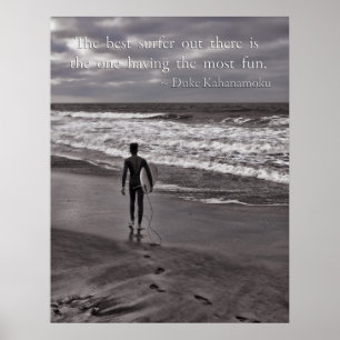 Póster La mejor persona que practica surf hacia fuera