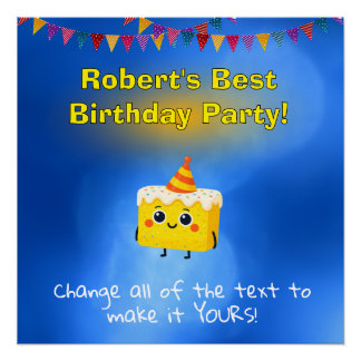 Póster La Mejor Tarta de Cumpleaños