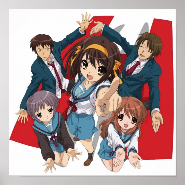 Póster La melancolía de Haruhi Suzumiya (Frente)