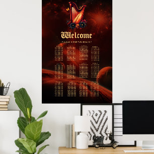 Póster La melodía cósmica, la magia del arpa.