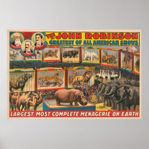 Póster La Menagerie Más Grande Y Completa De John Robinso