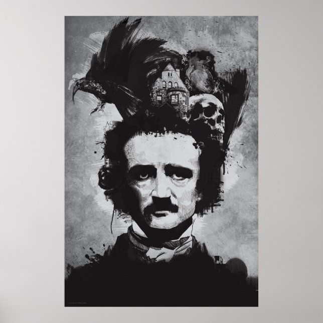 Póster La mente de Edgar Allen Poe (Frente)