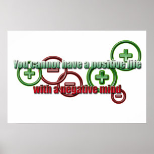 Póster La mente negativa de la vida positiva