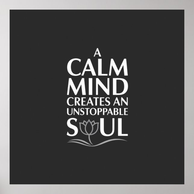 Póster La mente tranquila, el incontenible diseño de Soul (Frente)
