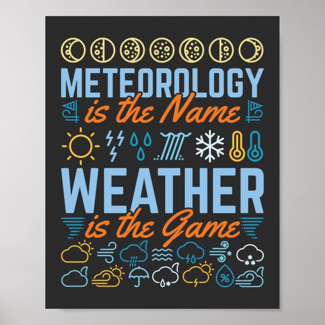 Póster La meteorología es el nombre del tiempo (Frente)