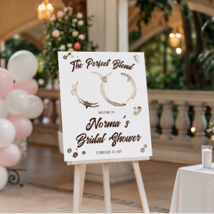 Póster ¡La Mezcla Perfecta! Bienvenida a la Boda de Café