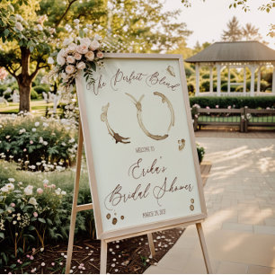 Póster ¡La Mezcla Perfecta! Bienvenida a la Boda de Café
