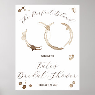 Póster ¡La Mezcla Perfecta! Bienvenida a la Boda de Café